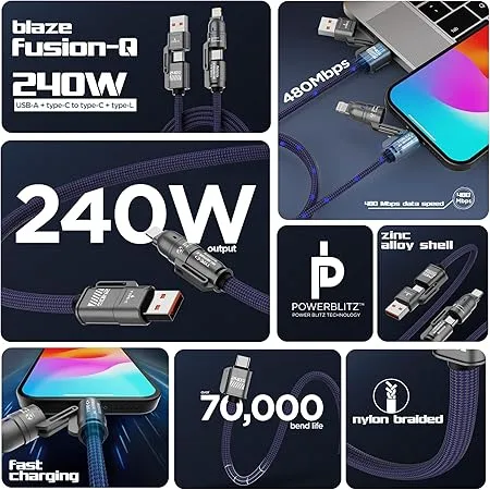 240w 4 in 1 super fast charging cable 4 240w 4 in 1 super fast charging cable 4