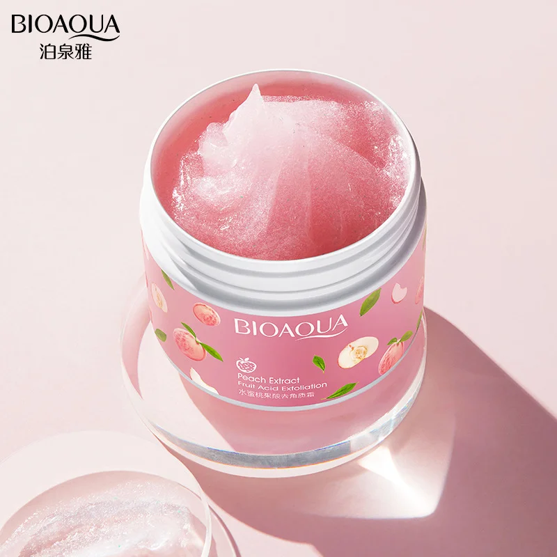 bioaqua peach extract fruit acid exfoliating face gel 140g 3
