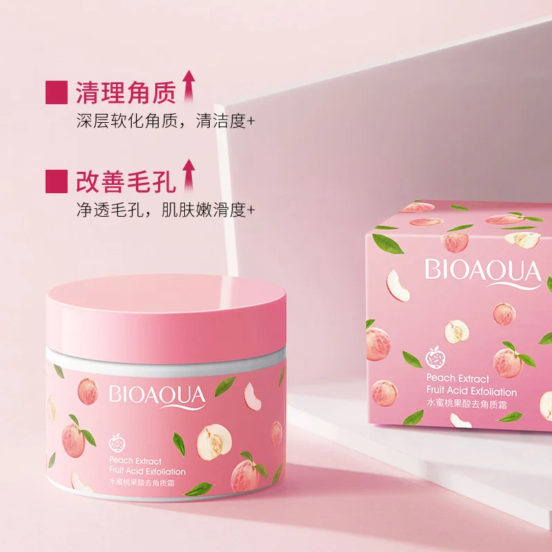 bioaqua peach extract fruit acid exfoliating face gel 140g 5 bioaqua peach extract fruit acid exfoliating face gel 140g 5