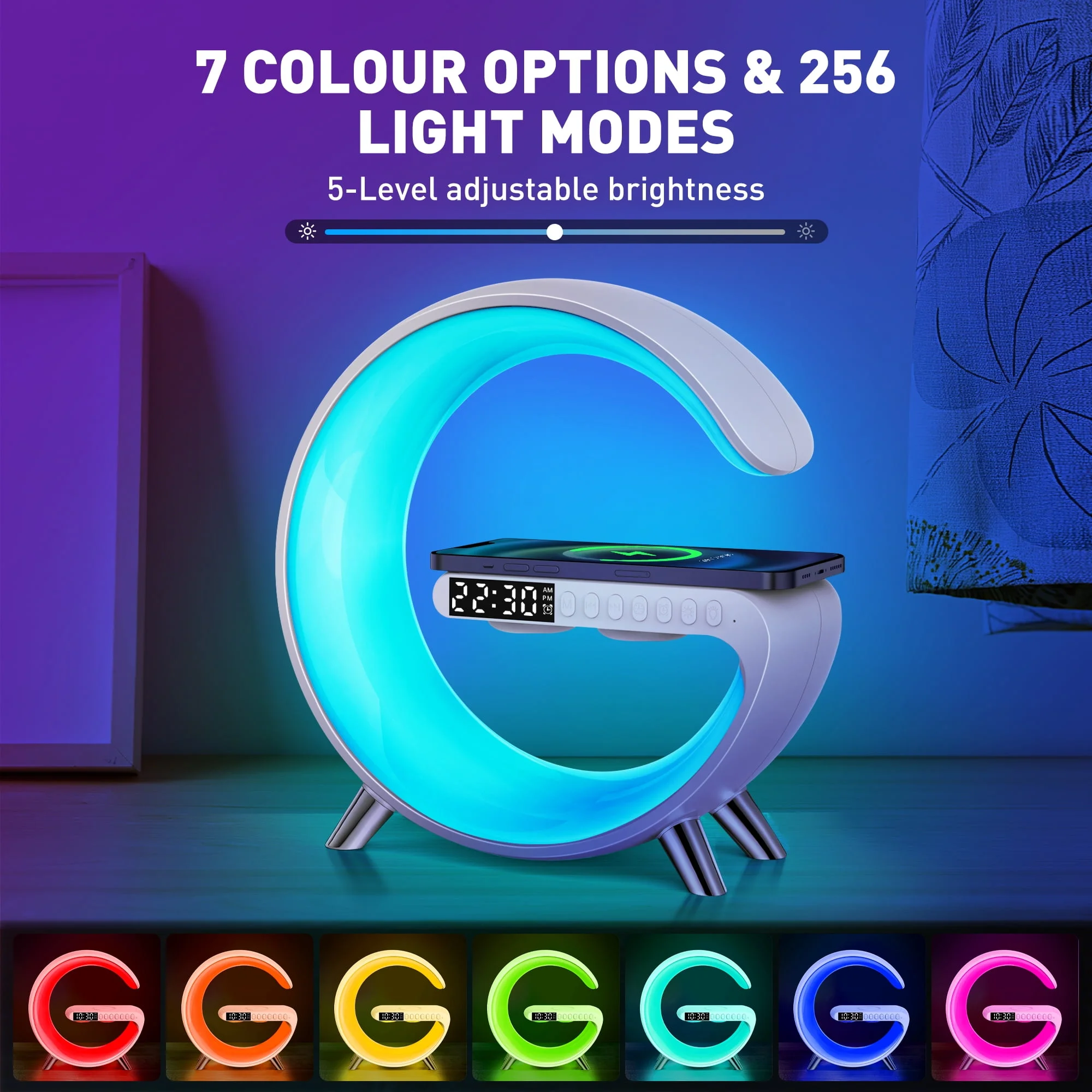 gped alarm clock digital alarm clock radio with wireless charging led table lamp bluetooth speaker fm radio 4 in 1 dimmable night light touch lamp clock w led display desk clock for bedroom 2 gped alarm clock digital alarm clock radio with wireless charging led table lamp bluetooth speaker fm radio 4 in 1 dimmable night light touch lamp clock w led display desk clock for bedroom 2