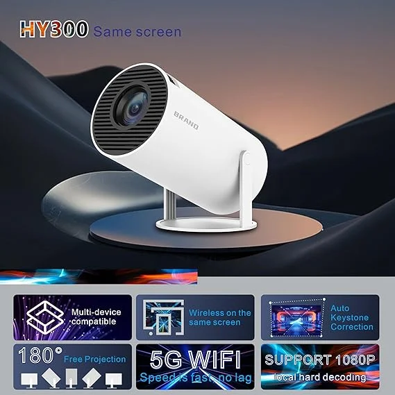 hy300 auto portable mini projector 5