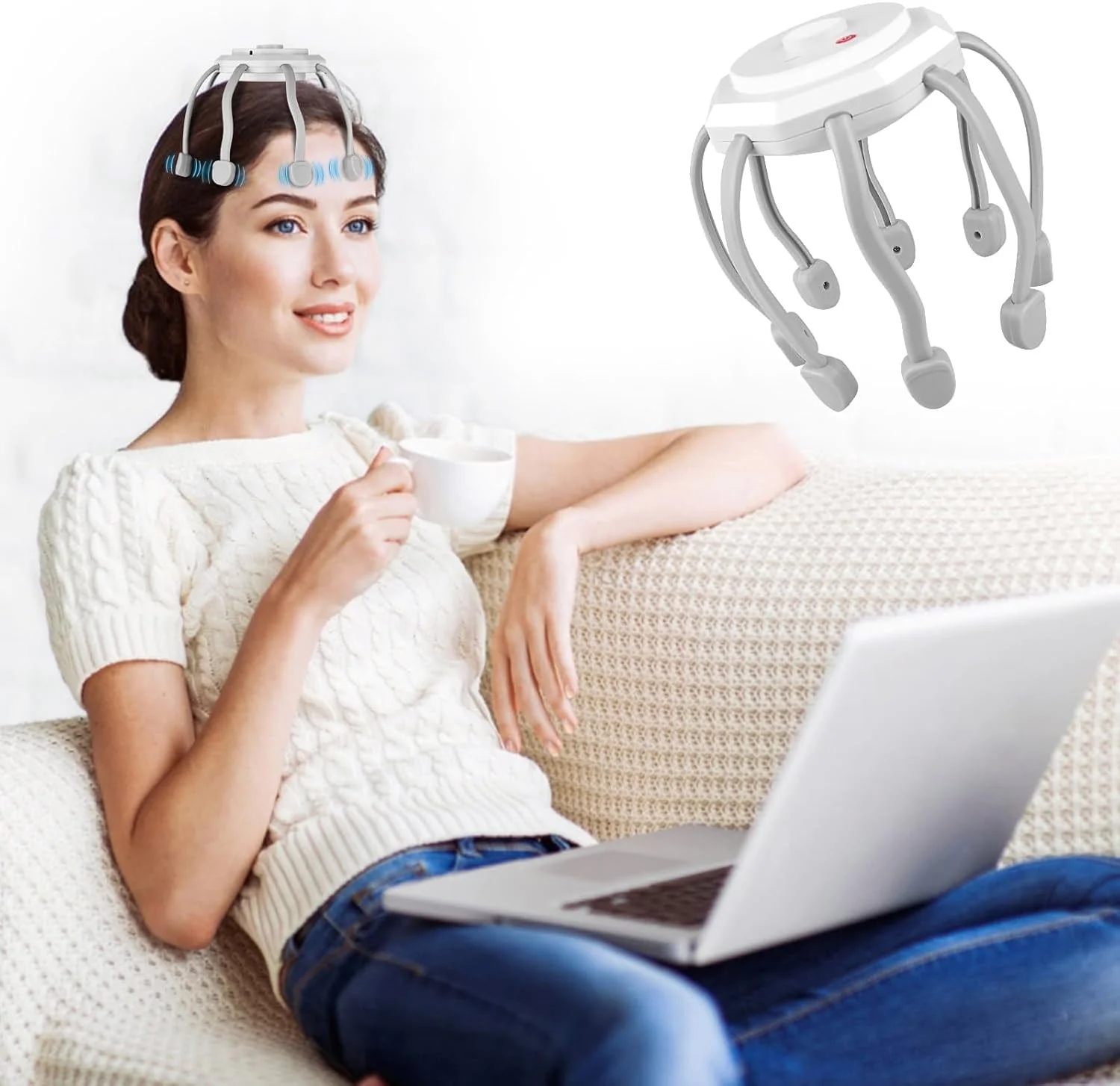 hair scalp massager with 8 vibrating contacts 7 hair scalp massager with 8 vibrating contacts 7